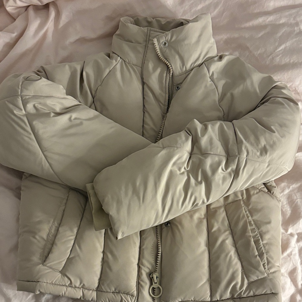 Topshop Beige Puffer Jacket